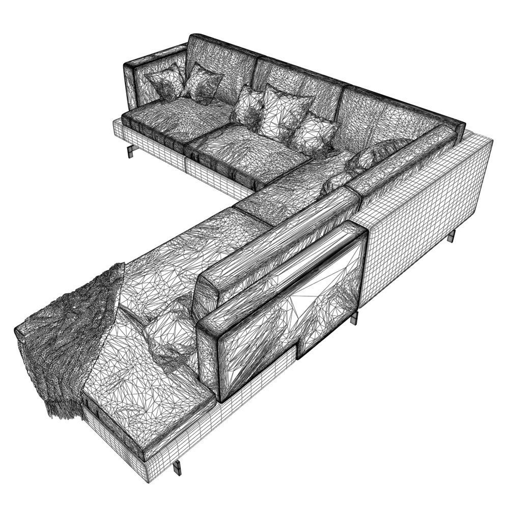 42 Sofa Natuzzi Jeremy 2 3D model_5