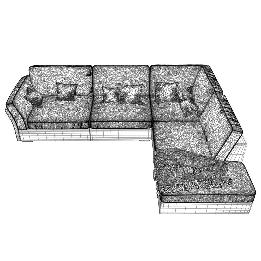 44 Sofa natuzzi Lilium 4 3D model_4