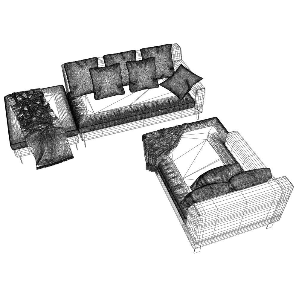 61 Sofa Napoli Sofa Club VAR 1 3D model_4