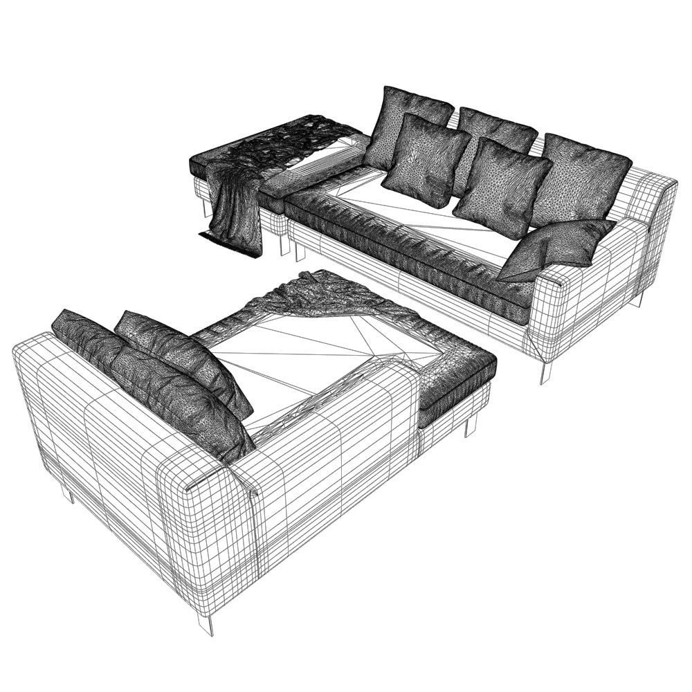 61 Sofa Napoli Sofa Club VAR 1 3D model_5