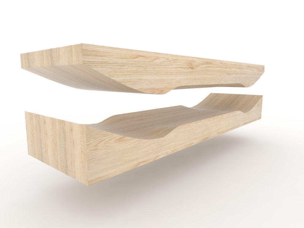 Ready to be milled mold for Skateboard decks 3D model CGTrader