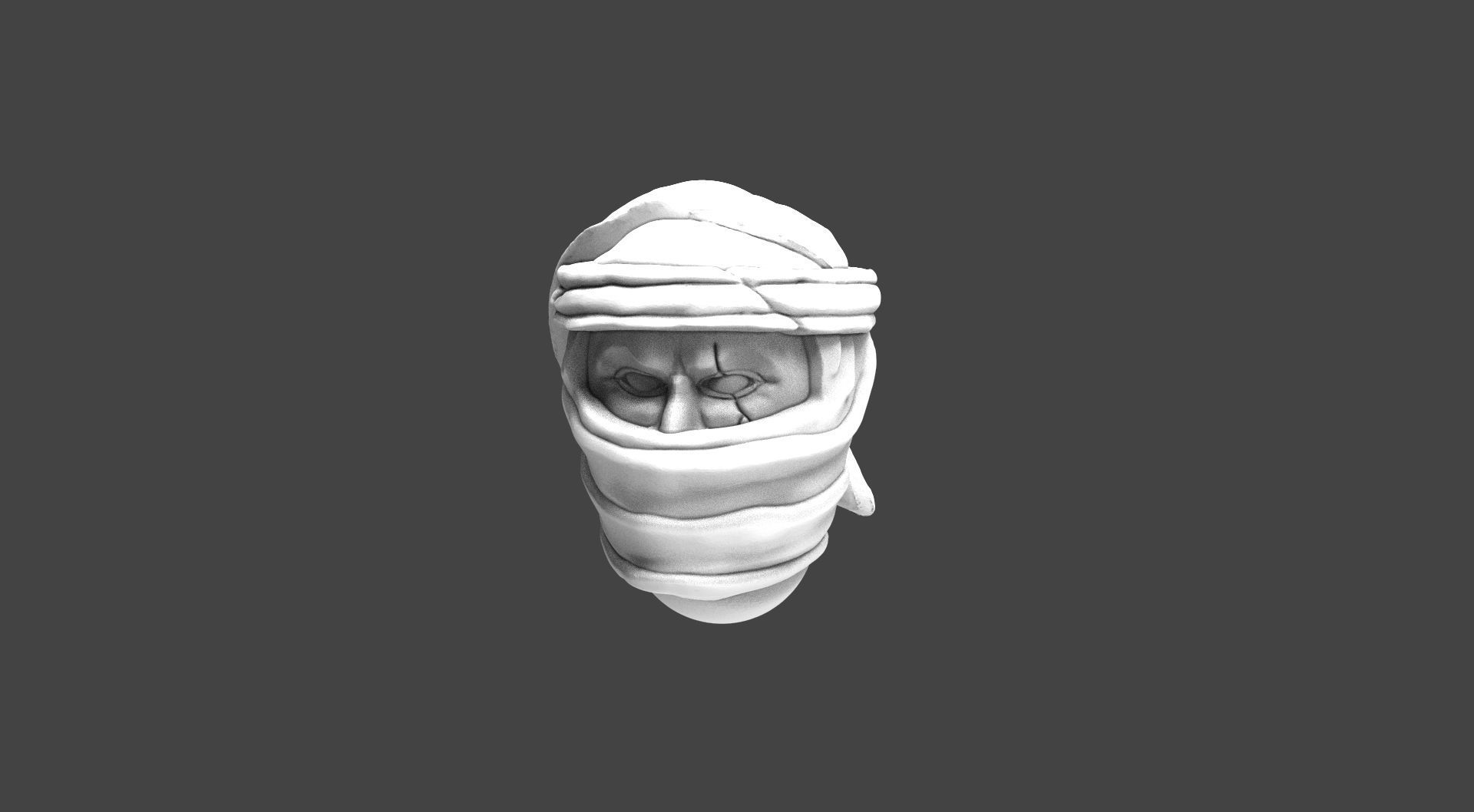 Imperial Soldier Heads with Desert Headgear 3D print model_4