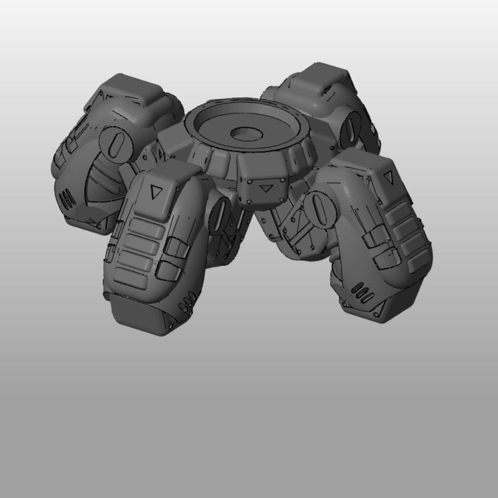 CHIBI-TECH SD - BLACKWIDOW CHASSIS 3D print model_1