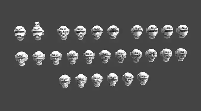 Imperial Soldier Helmets 3D print model
