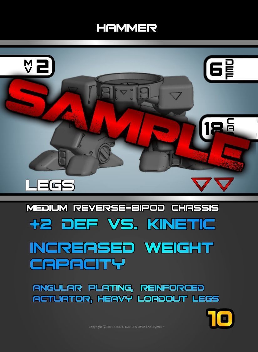 CHIBI-TECH SD - HAMMER CHASSIS 3D print model_4