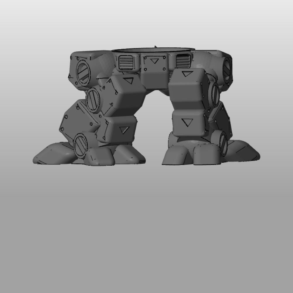 CHIBI-TECH SD - HAMMER CHASSIS 3D print model_1