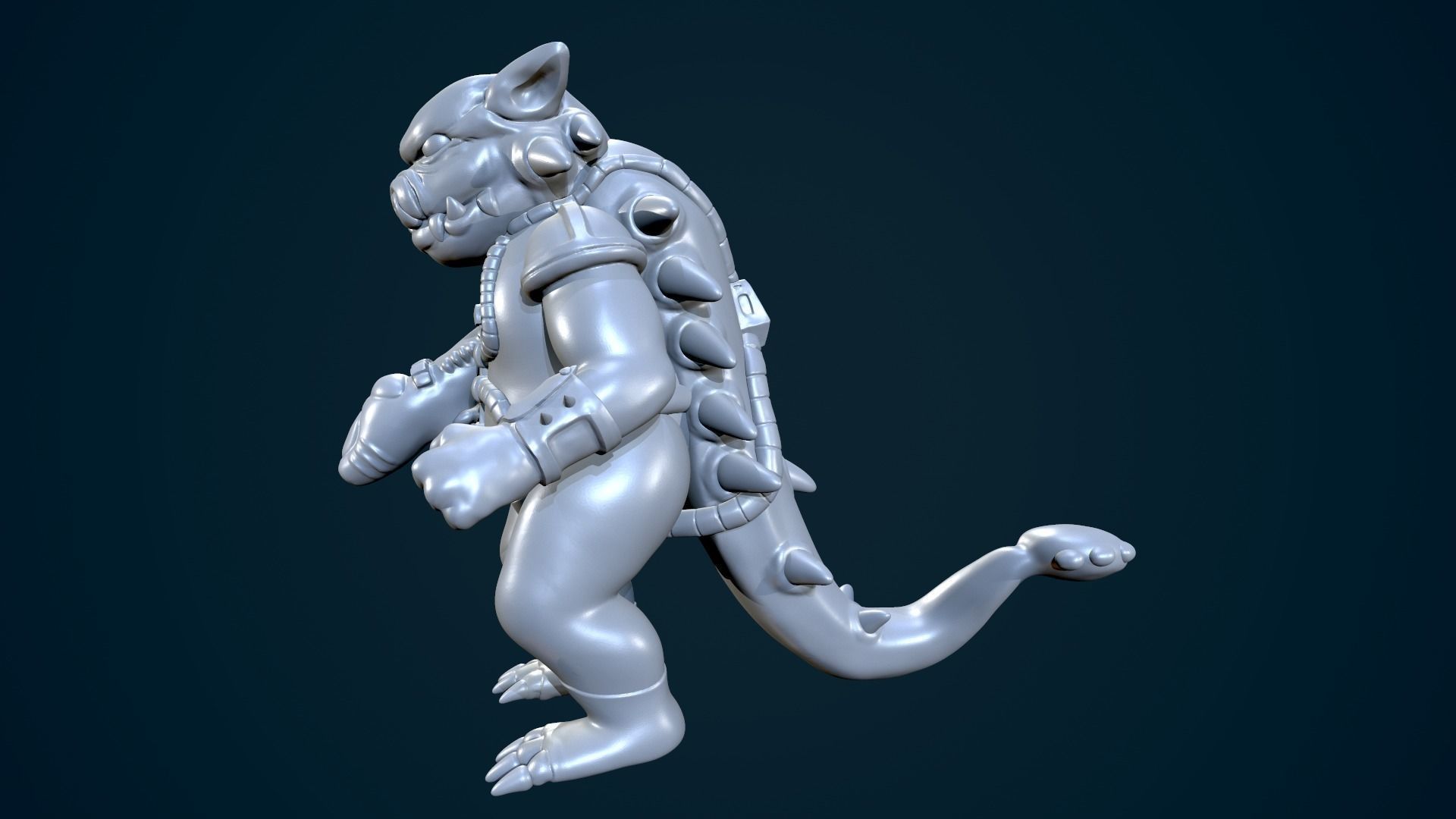 Ankylo Dinosaucers  Dinoplativolos 3D print model_3