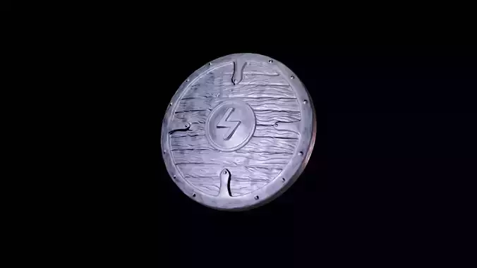 Scandinavian shield with rune Sowulo 3D print model