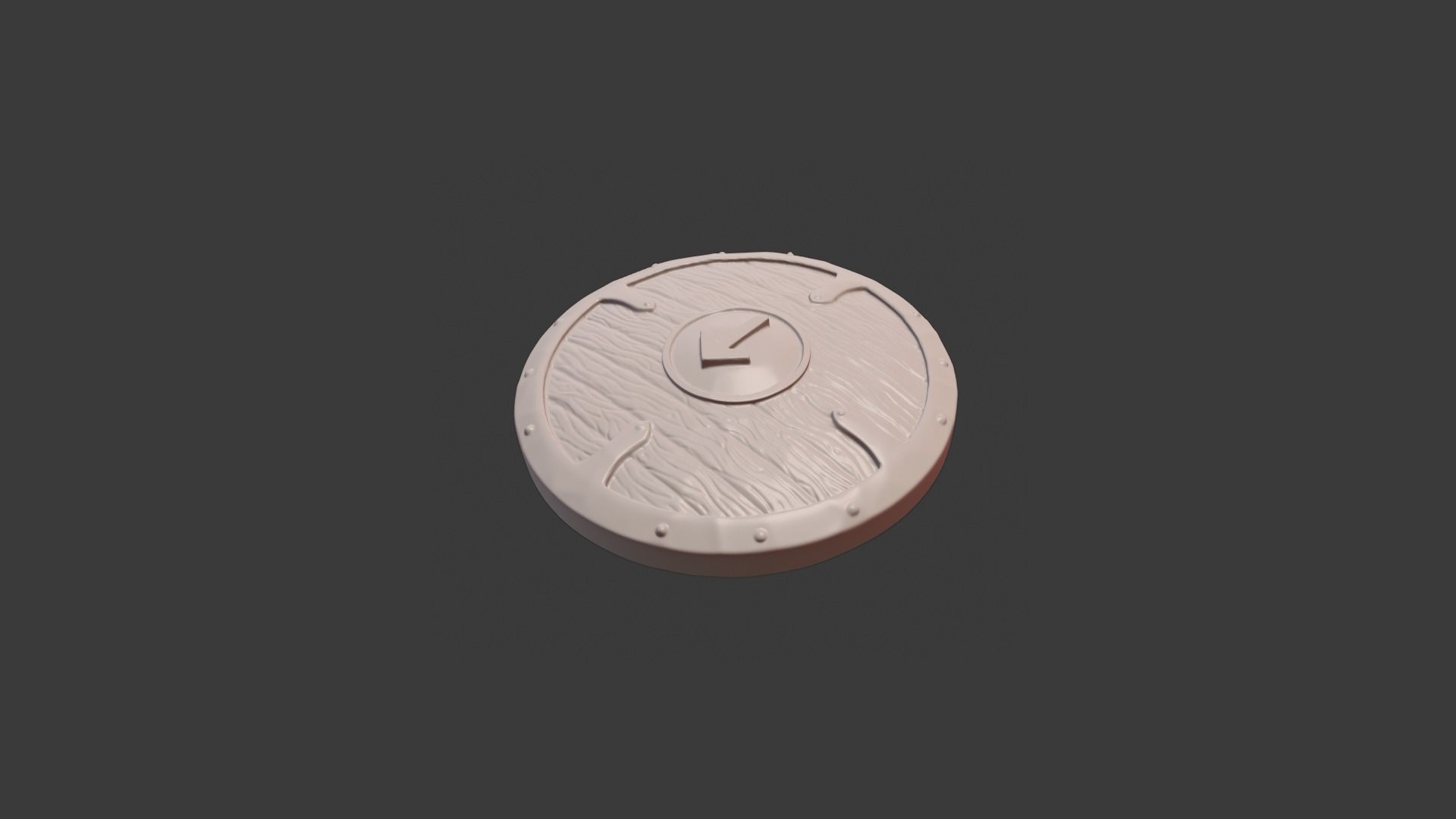 Scandinavian shield with rune Teiwaz 3D print model_6
