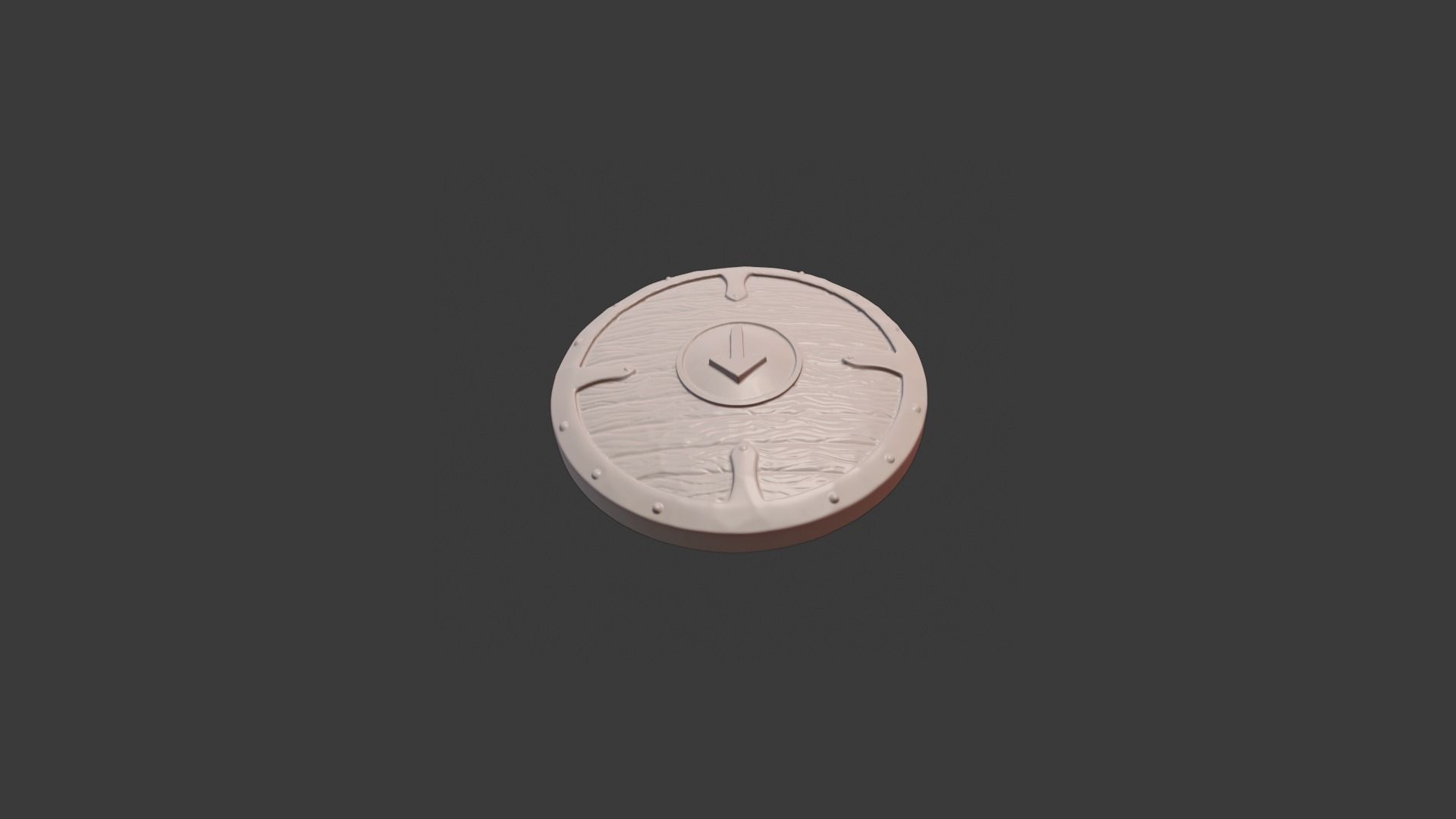 Scandinavian shield with rune Teiwaz 3D print model_5