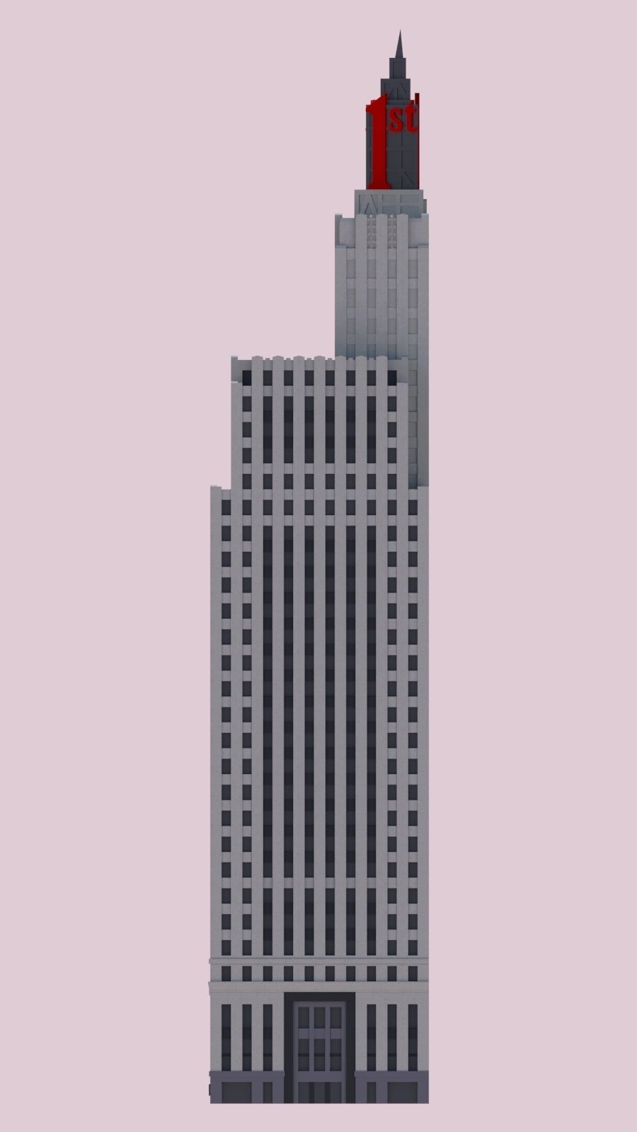 First National Bank Building St Paul 3D print model_4