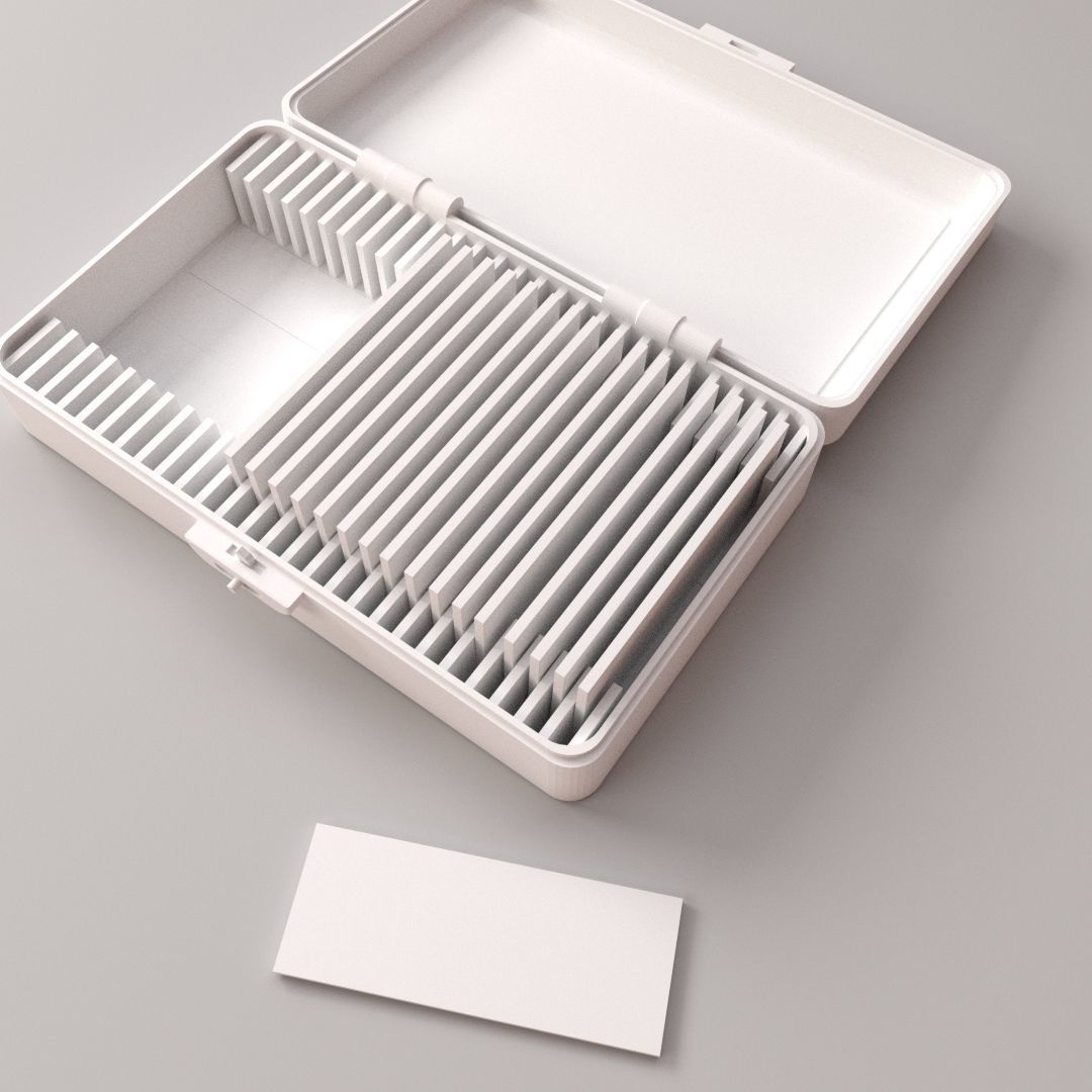 Microscope Slide Box 3D model_3