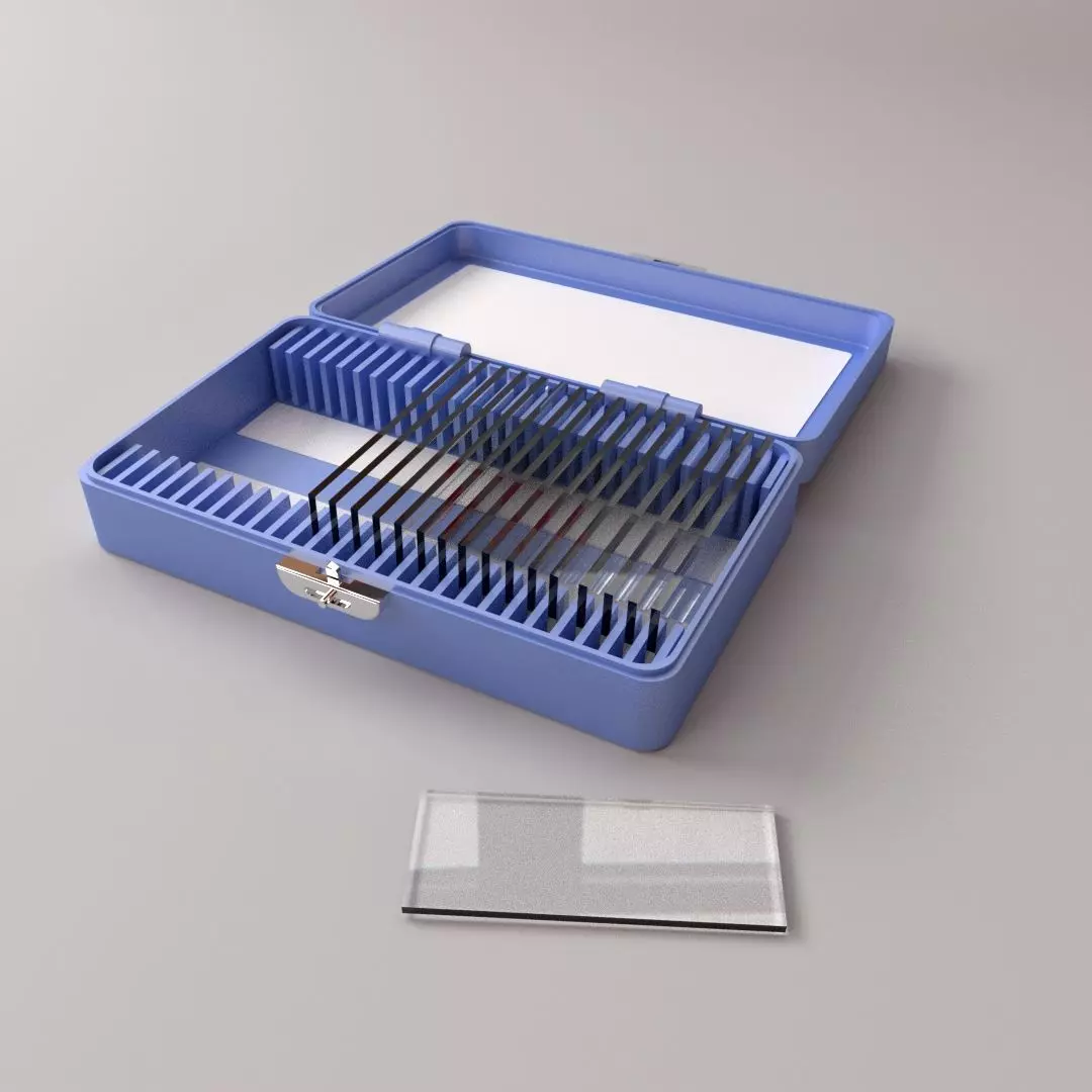 Microscope Slide Box 3D model_0
