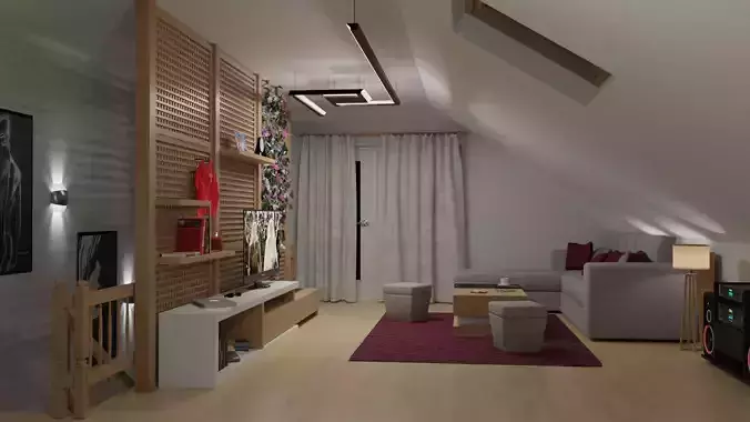 Living room 3D model