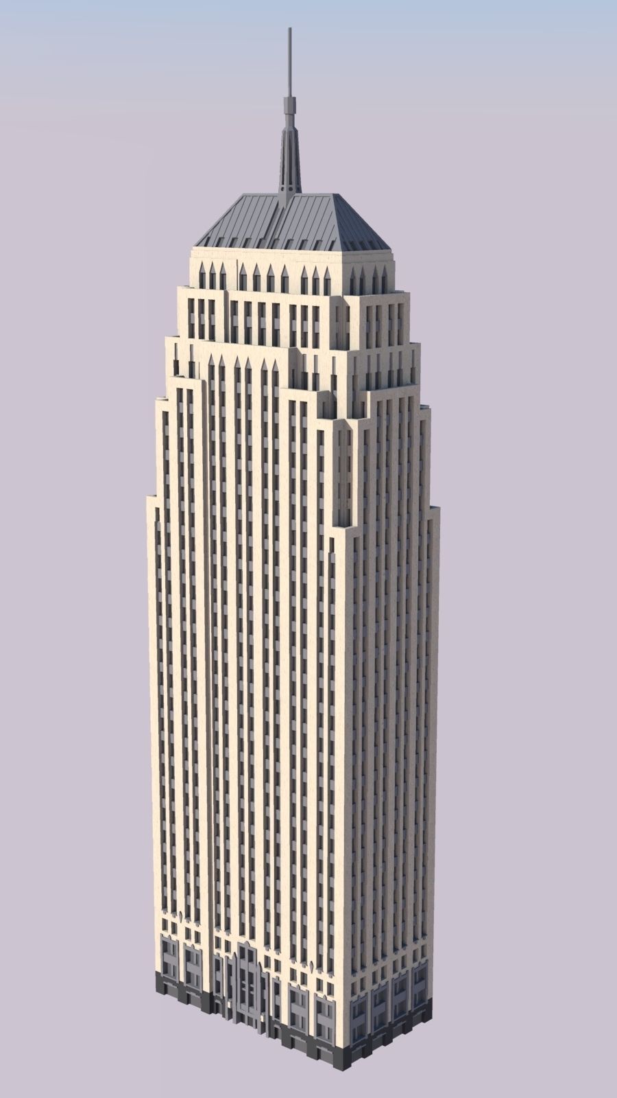 First National Center Oklahoma City 3D print model_1
