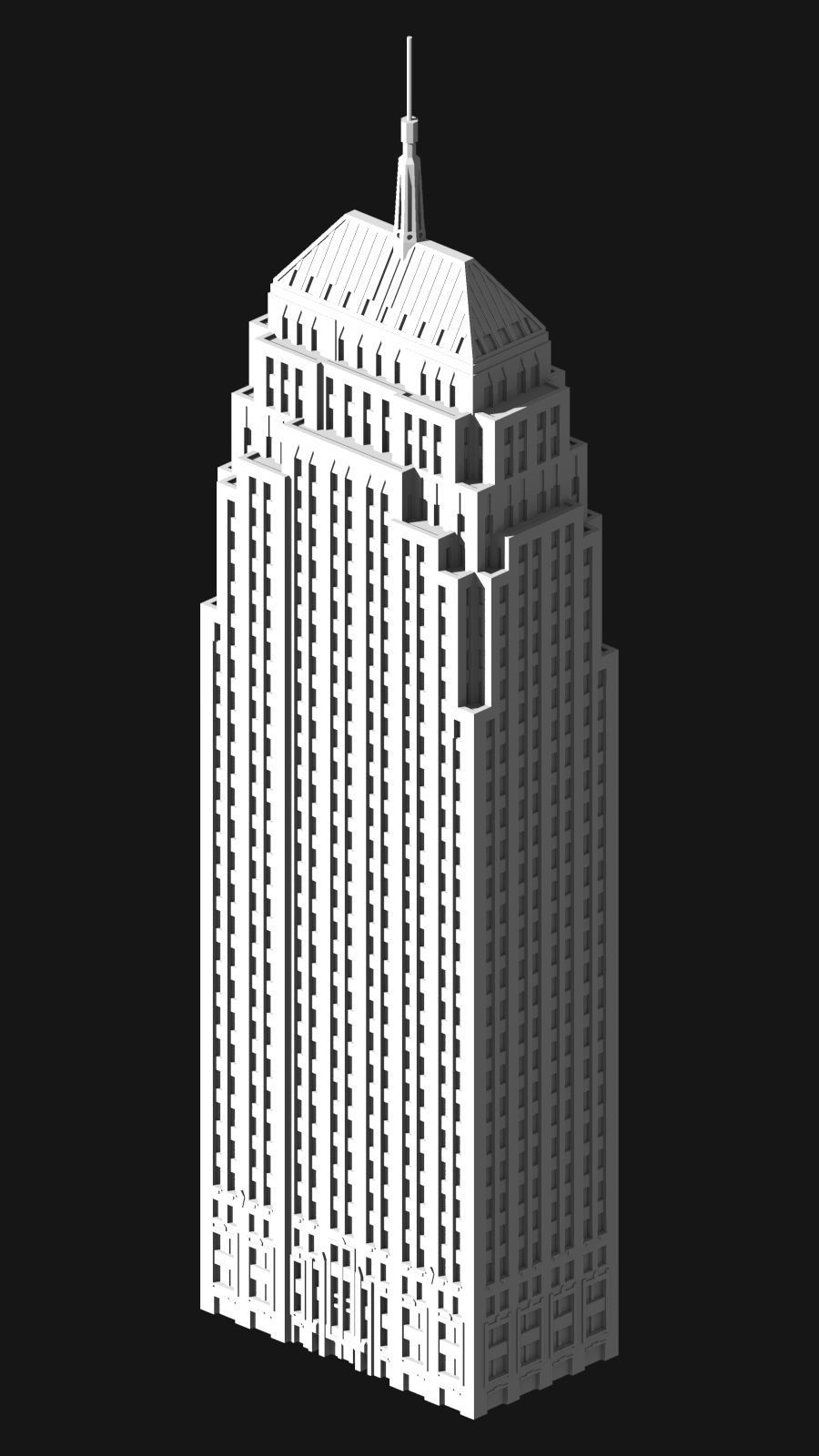 First National Center Oklahoma City 3D print model_5