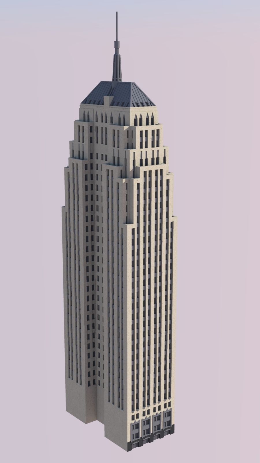 First National Center Oklahoma City 3D print model_2