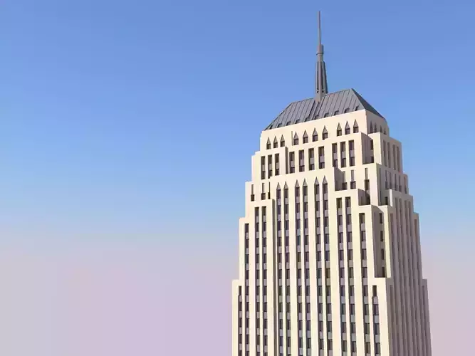 First National Center Oklahoma City 3D print model