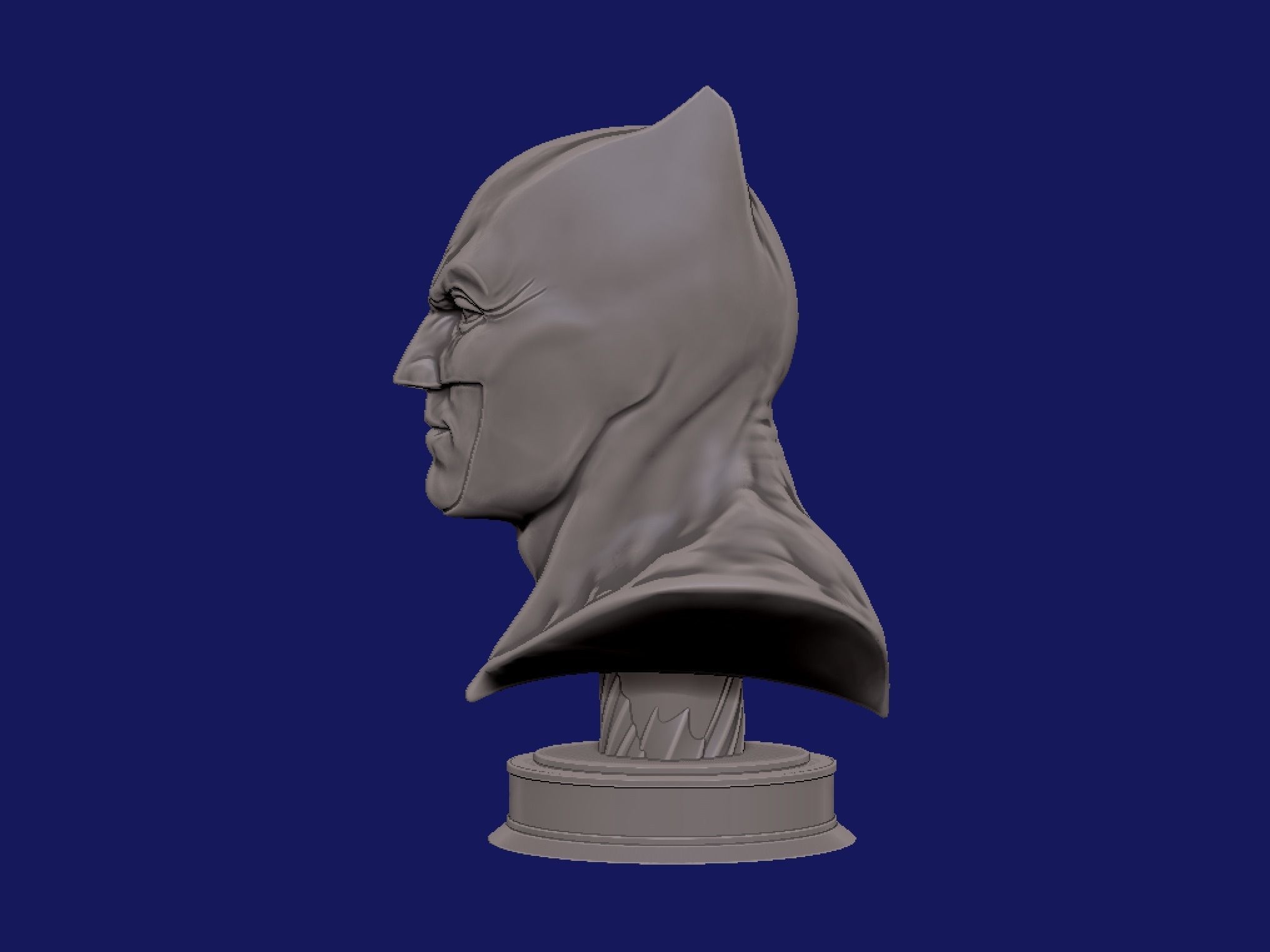 Batman Statue Batfleck 3D print model_9
