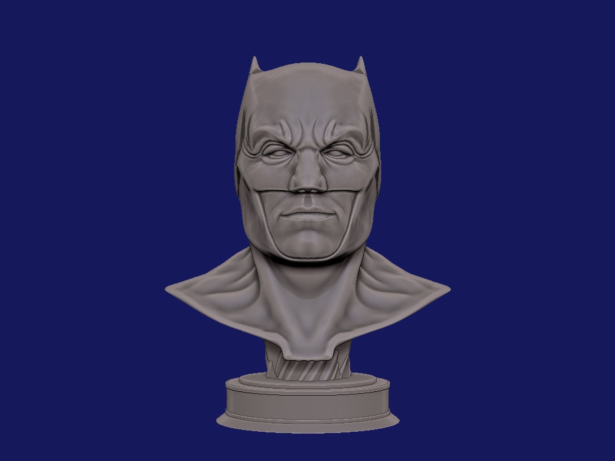 Batman Statue Batfleck 3D print model_8
