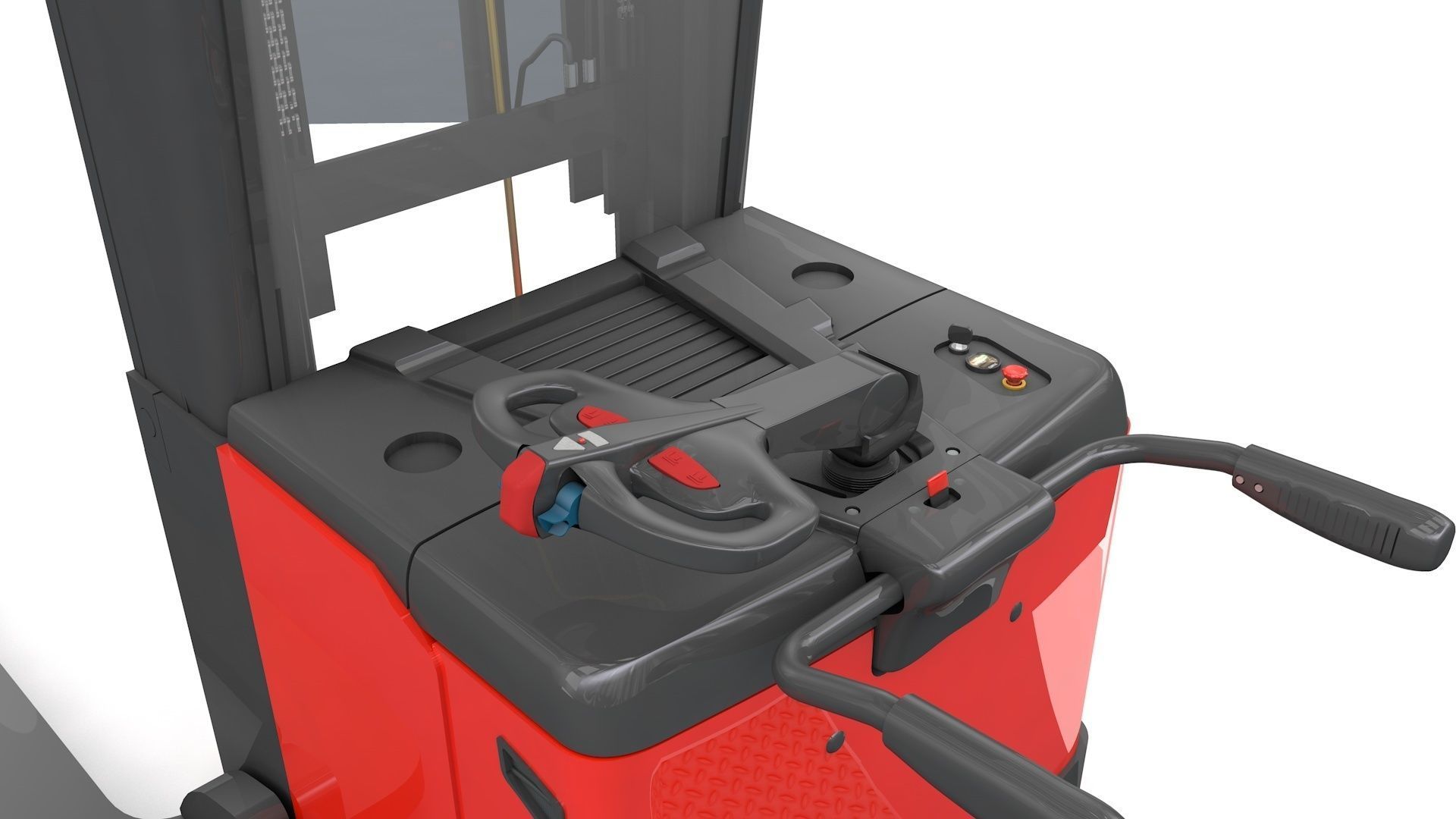 Electric Stacker Rigged 3D model_21