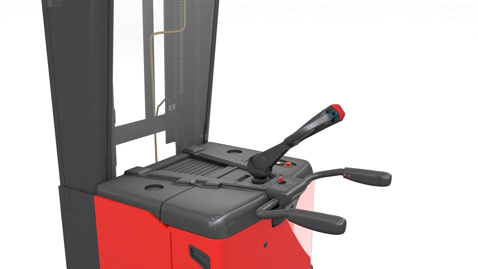 Electric Stacker Rigged 3D model_15