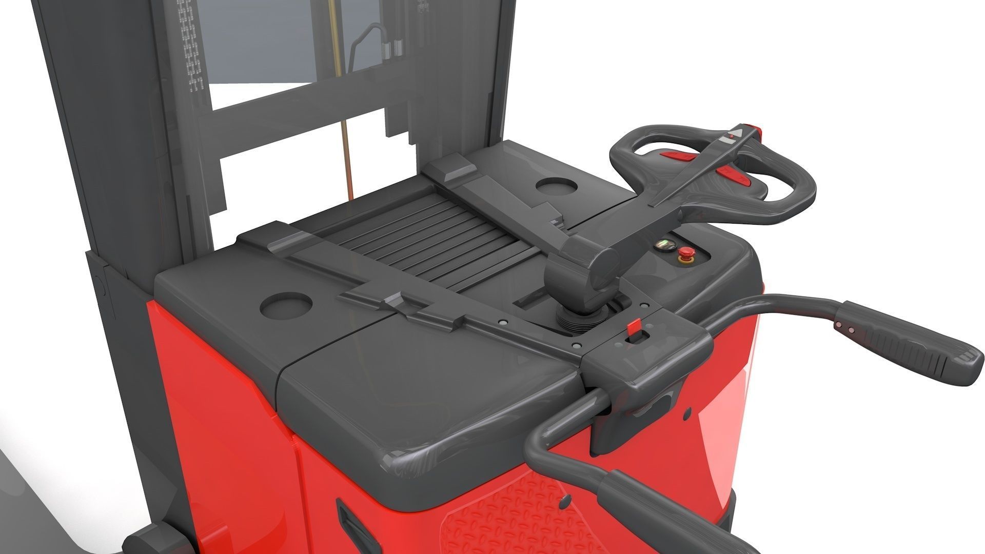 Electric Stacker Rigged 3D model_22
