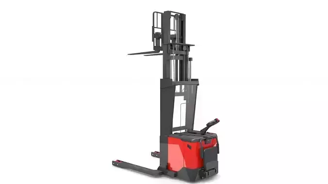 Electric Stacker Rigged 3D model