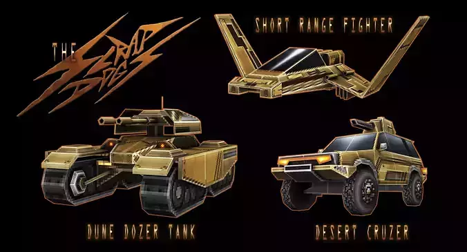 SCRAPDOGS Retro RTS units 3D Model Collection