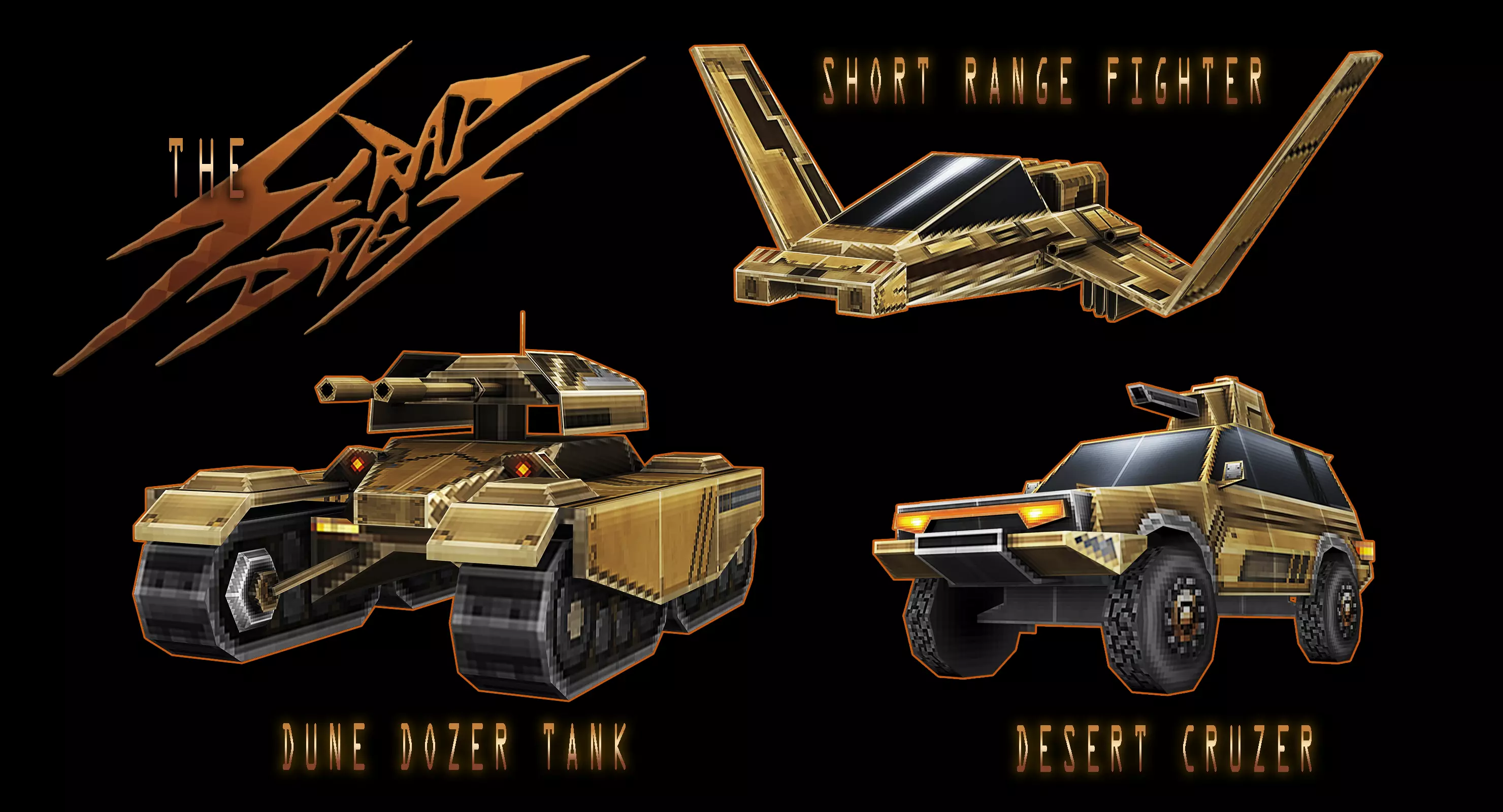 SCRAPDOGS Retro RTS units 3D Model Collection_0
