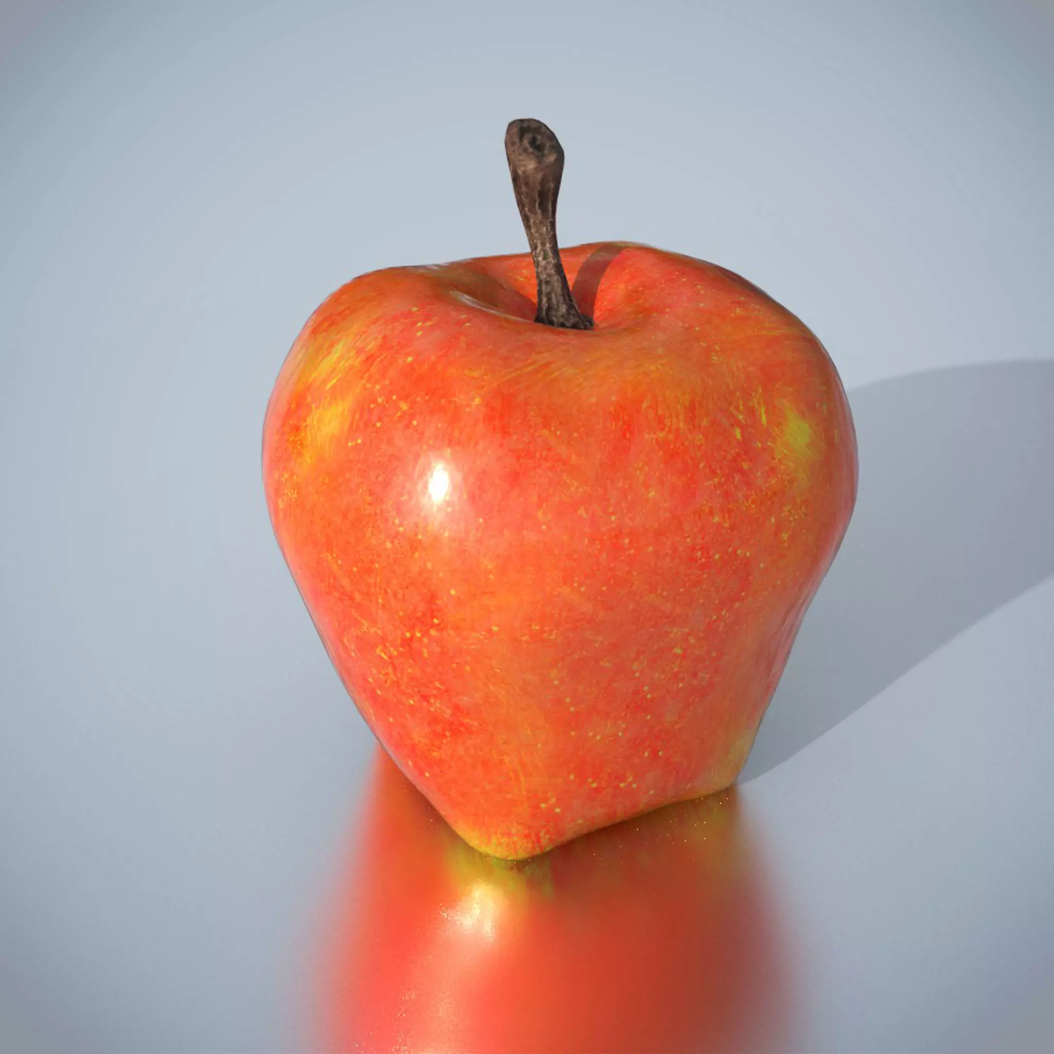 Apple fuit I PBR I Subdiv - Ready 3D model Free low-poly 3D model_0