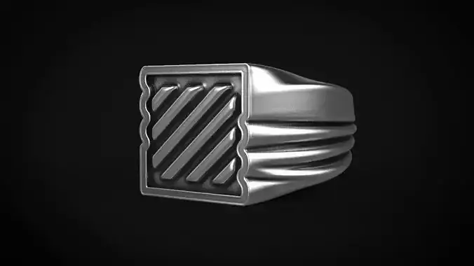 Signet man ring