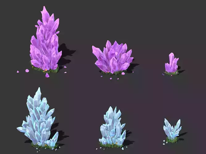 Cartoon Sky City - Field Crystal 02