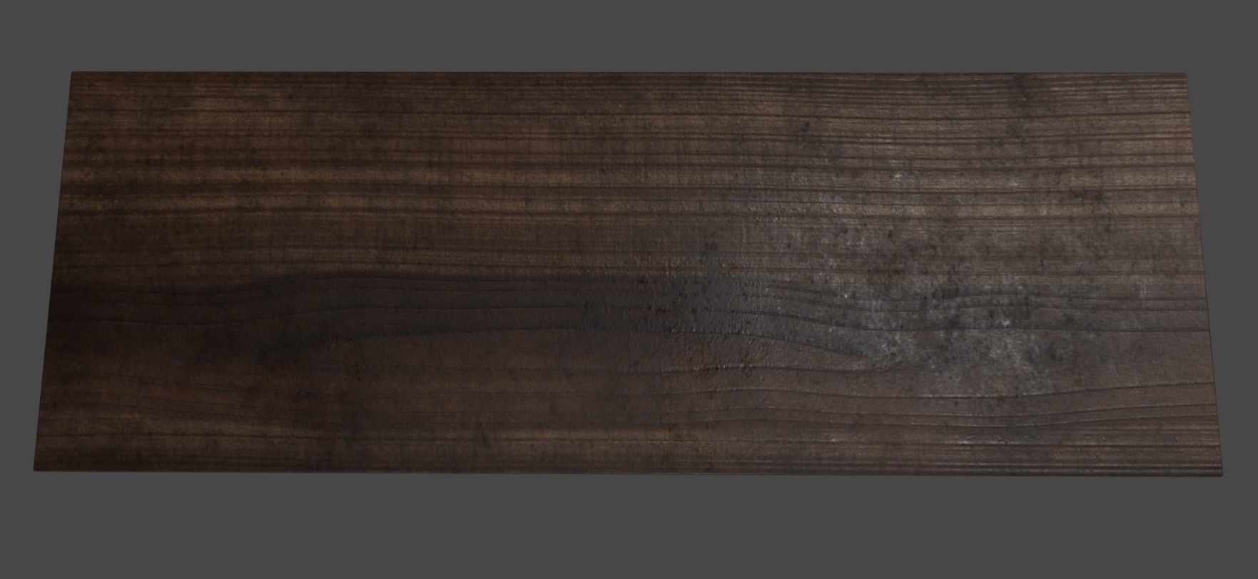 wooden table 3D model_12