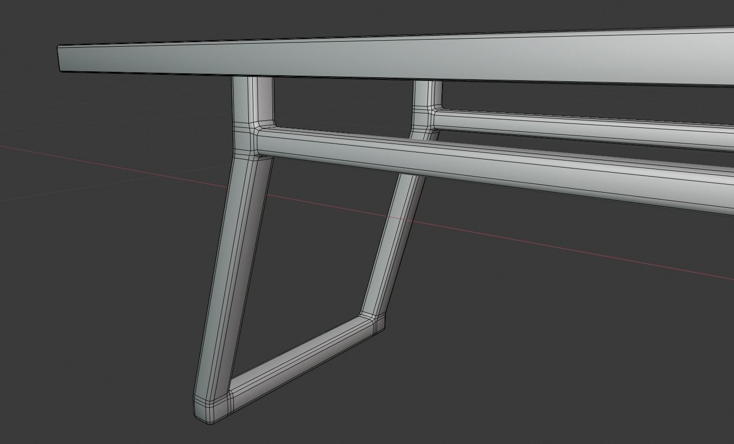 wooden table 3D model_20