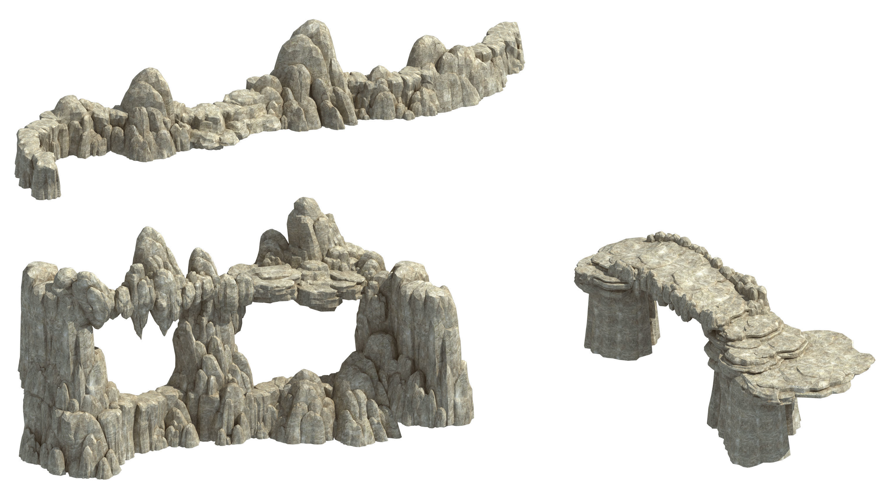 Kunlun Mountains - Mountain 01 3D model_1