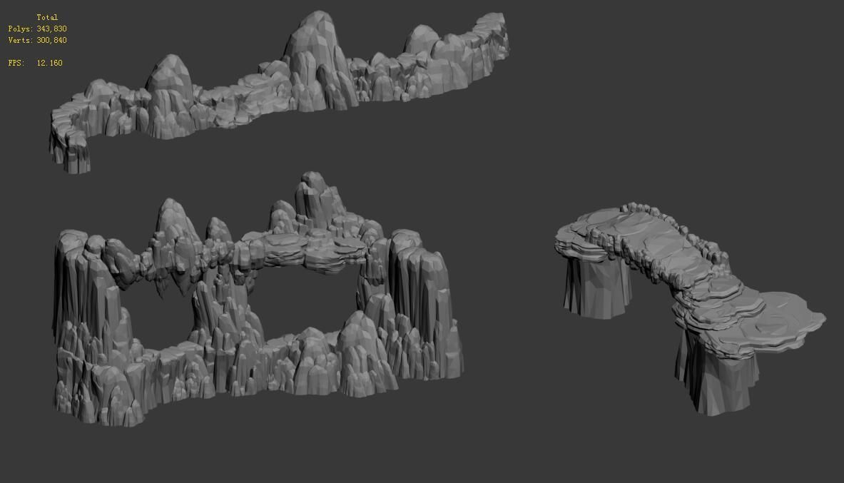 Kunlun Mountains - Mountain 01 3D model_2