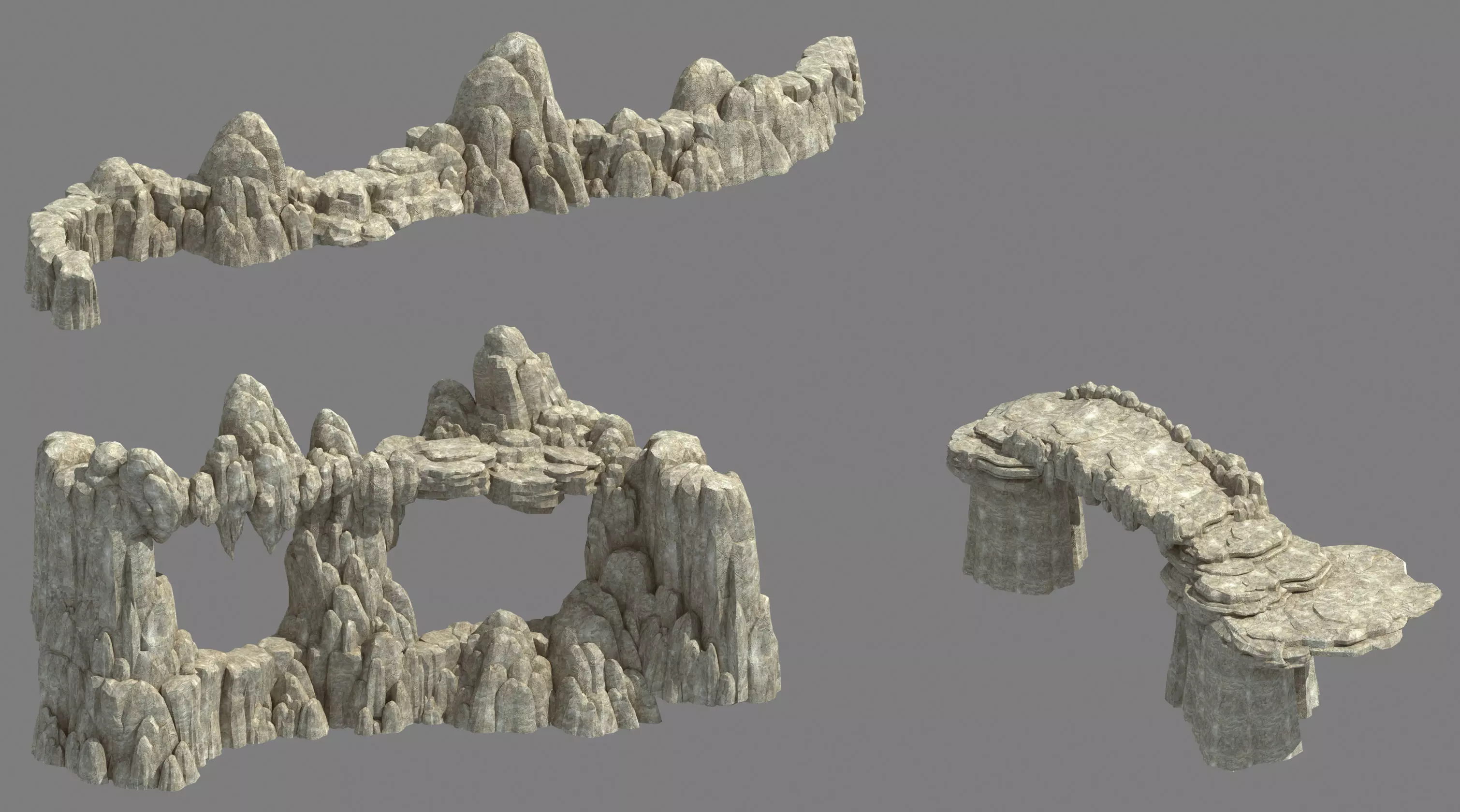 Kunlun Mountains - Mountain 01 3D model_0