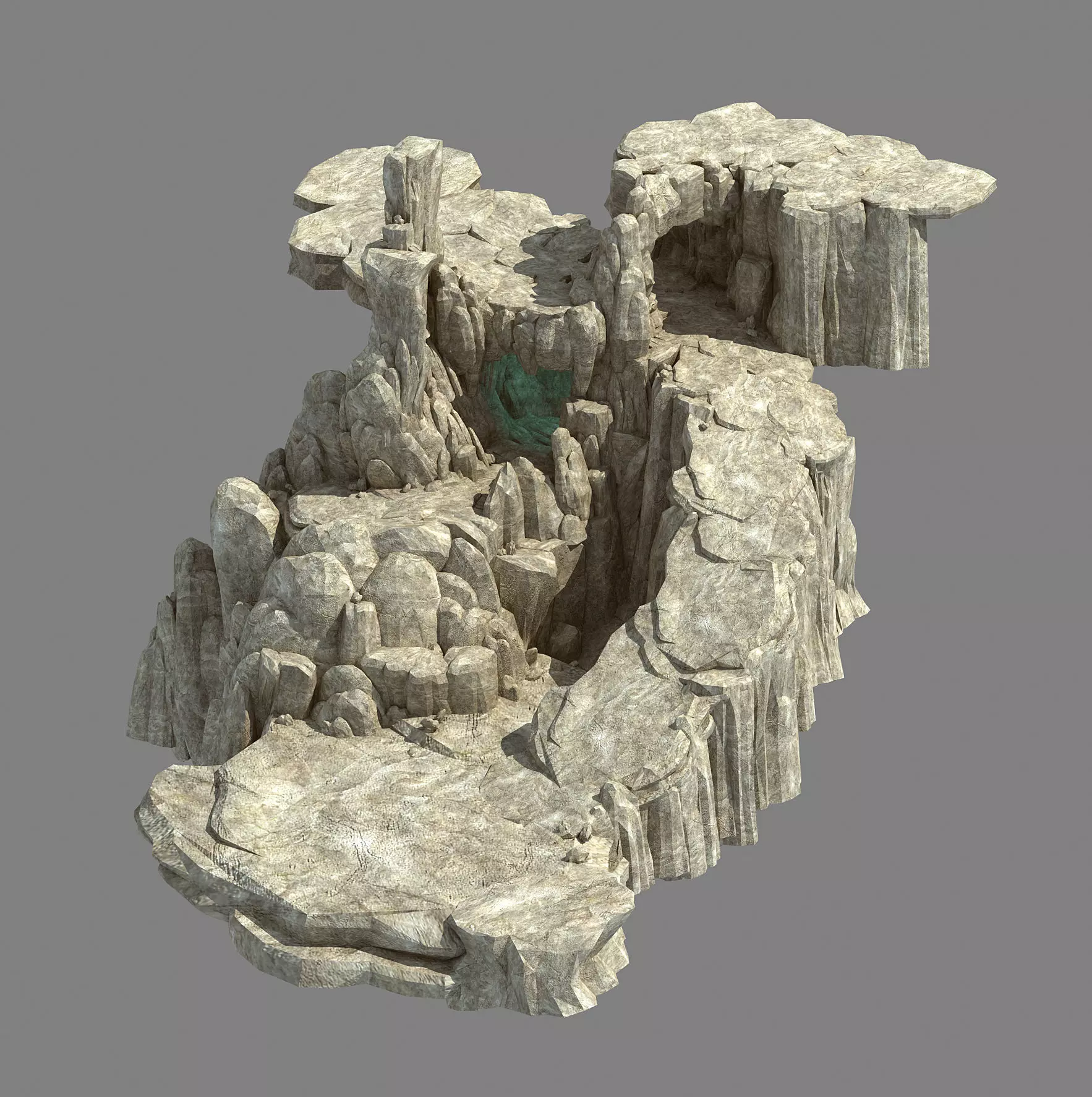 Kunlun Mountains - Rock 01 3D model_0