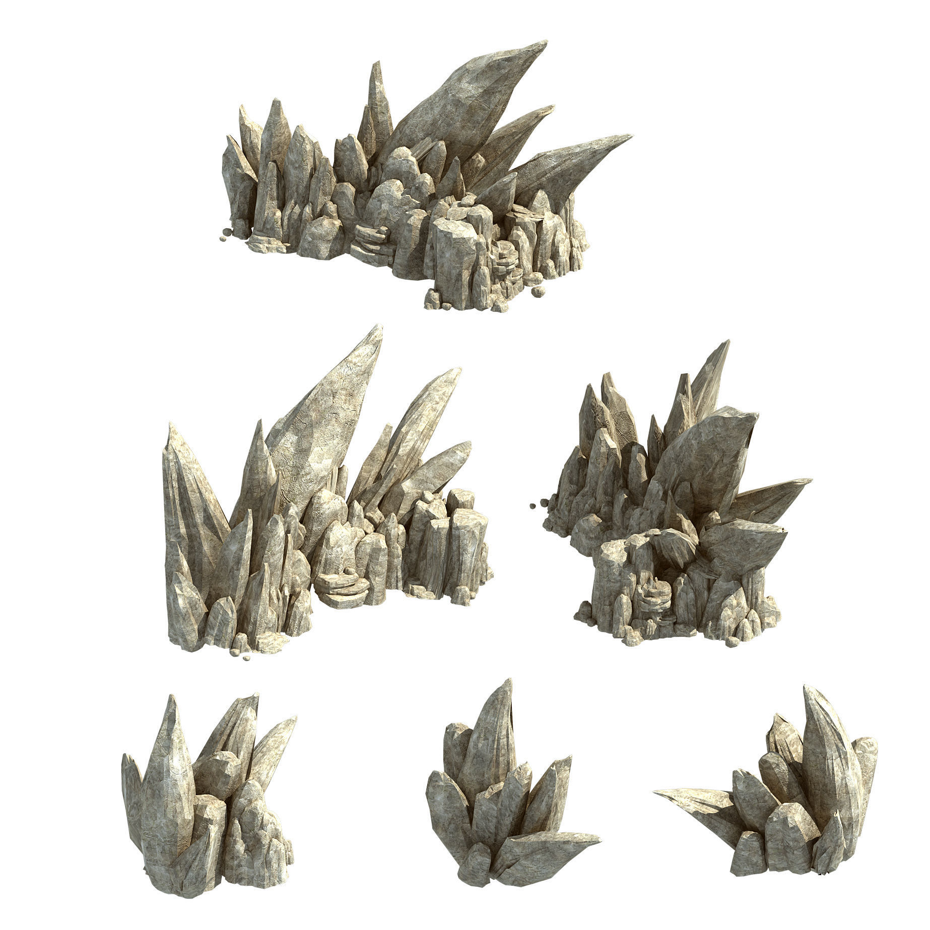 Kunlun Mountains - Rock 05 3D model_1
