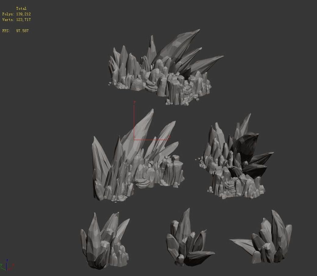 Kunlun Mountains - Rock 05 3D model_2