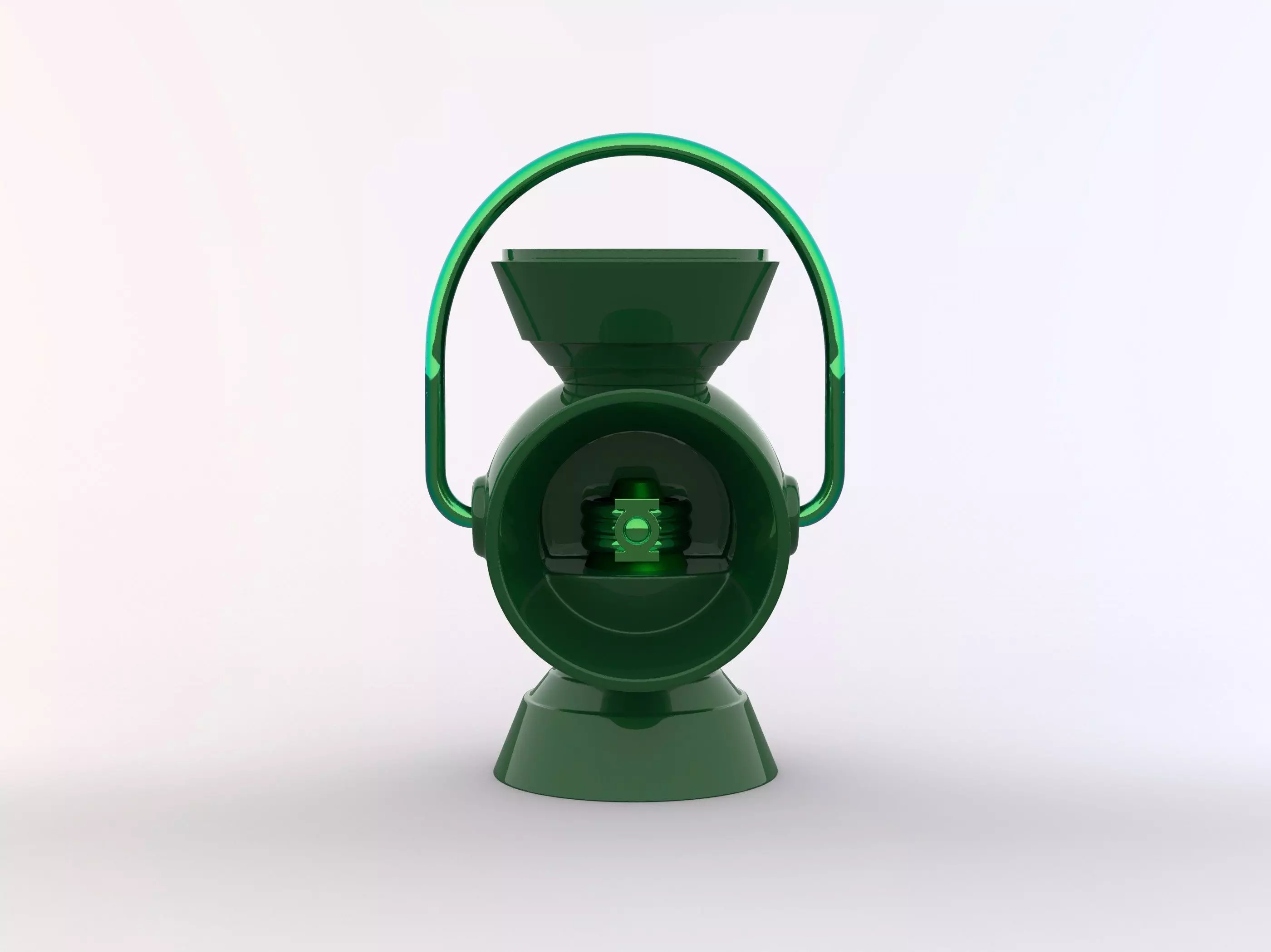 Green Lantern Battery Ring Holder 3D print model
