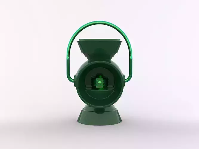 Green Lantern Battery Ring Holder 3D print model