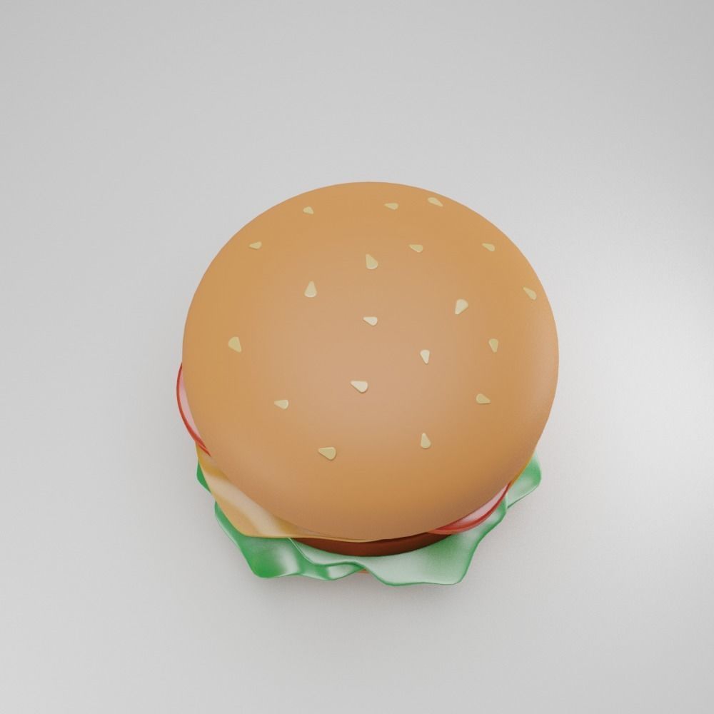 SIMPLY DELICIOUS TOON HAMBURGER  3D model_2
