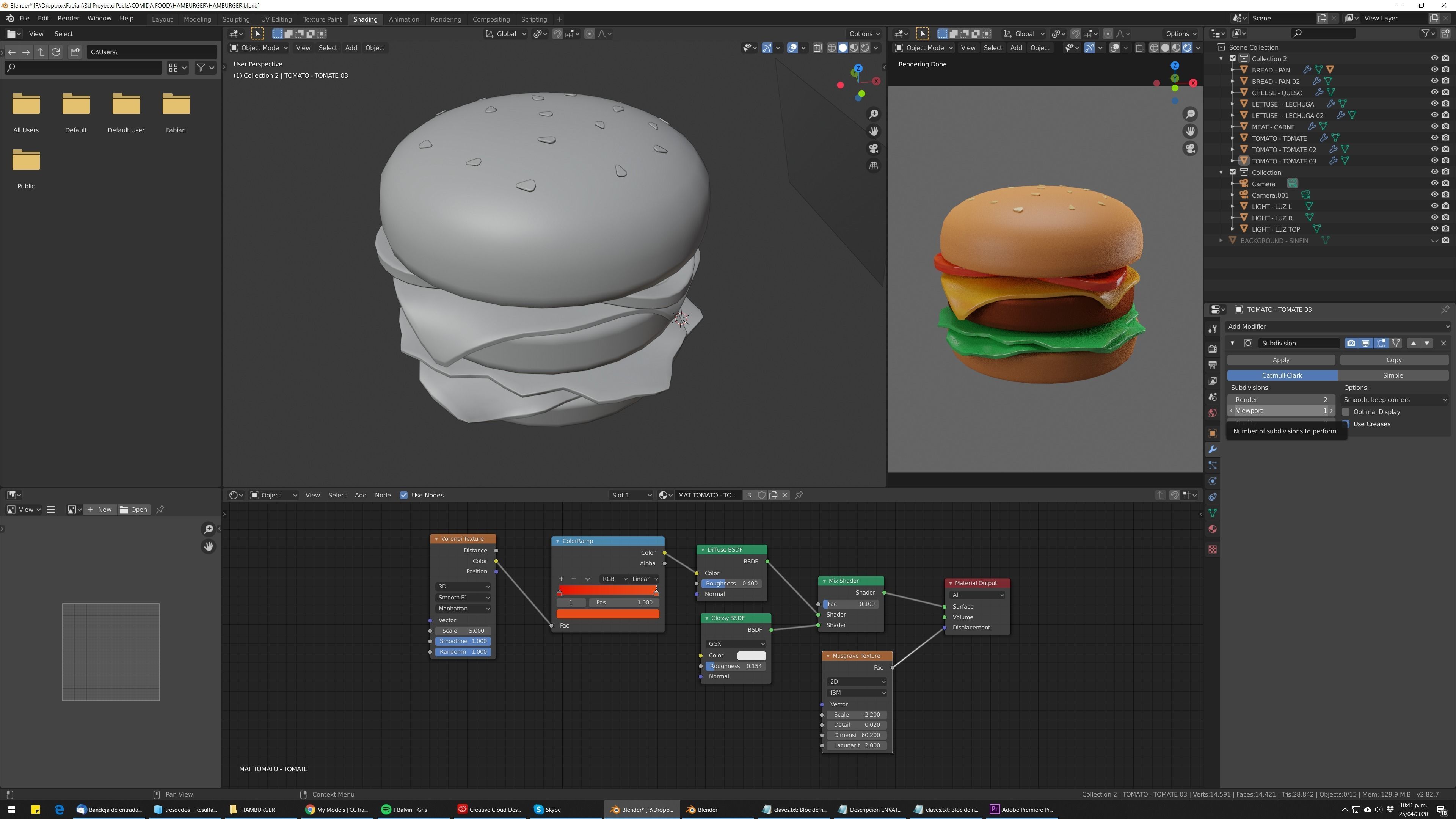 SIMPLY DELICIOUS TOON HAMBURGER  3D model_4
