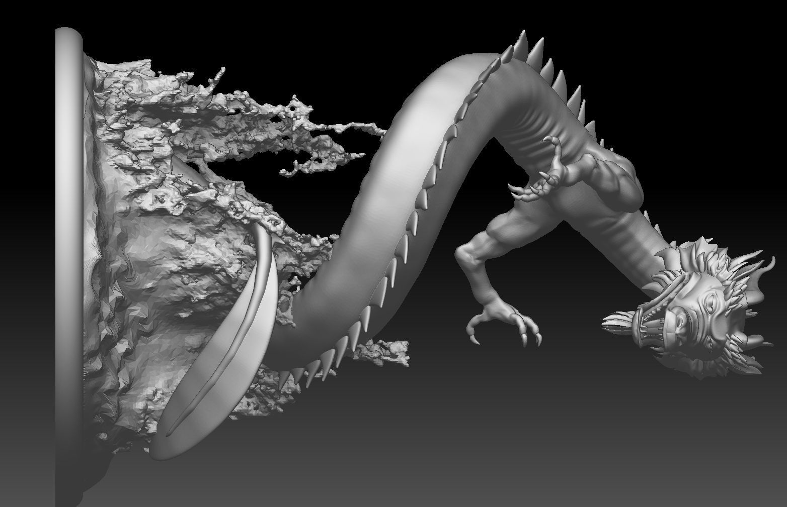 chinese  dragon 3D print model_4