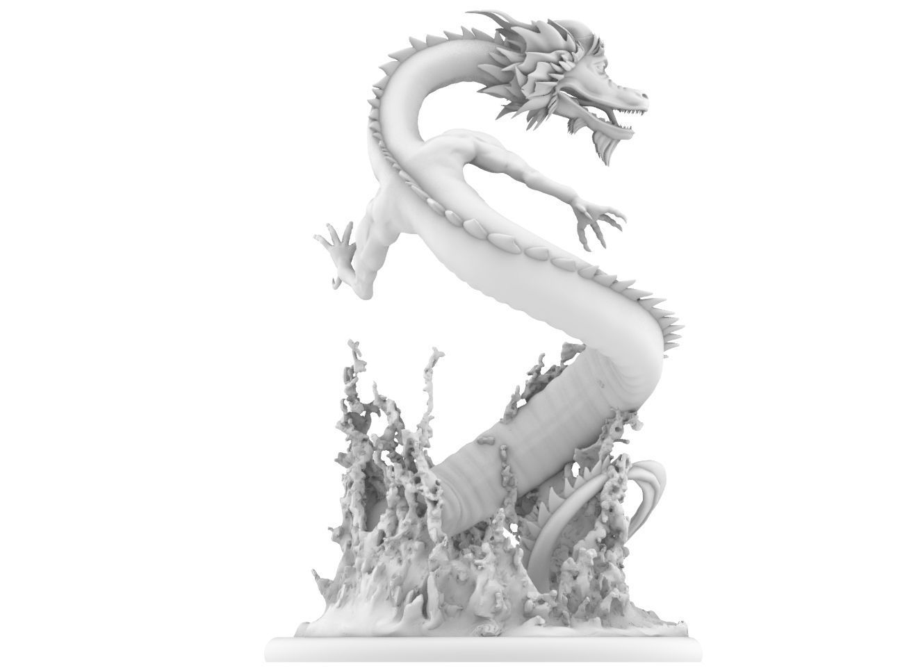 chinese  dragon 3D print model_6