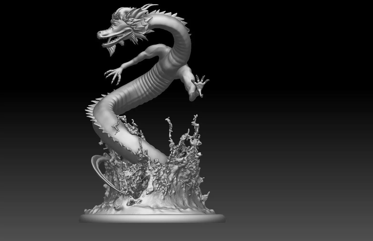 chinese  dragon 3D print model_0