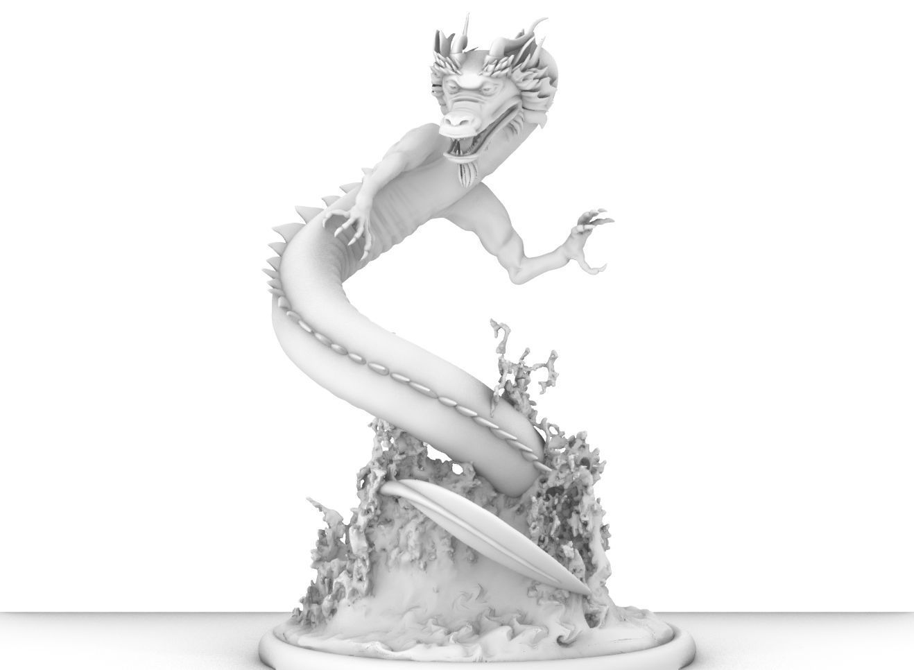 chinese  dragon 3D print model_5