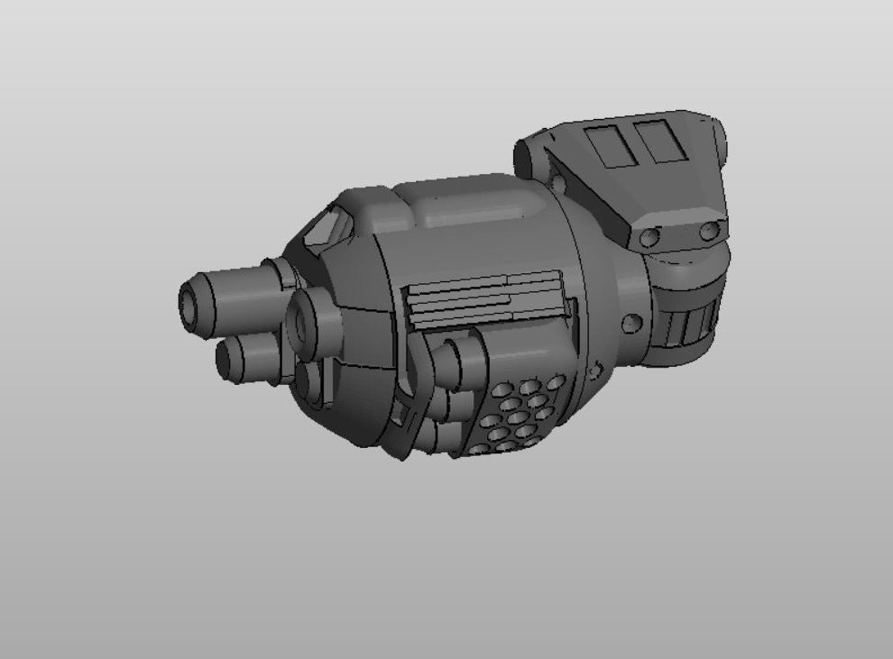 CHIBI-TECH SD - DED ARM-B 3D printable model